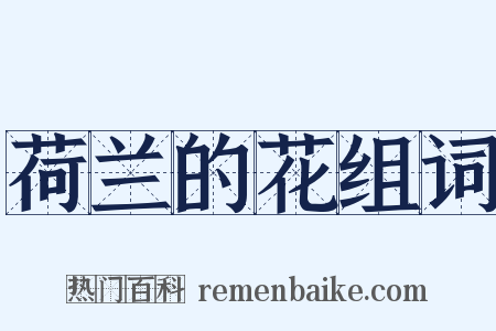 荷兰的花组词是什么意思的图片